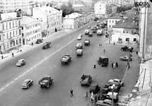 Садовое кольцо в 1957 году. Фото с сайта ''Москва, которой нет''