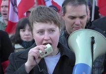 Шествие другороссов в "день русской нации". Москва, 05.04.2016. Кадр Граней.Ру