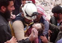 После российского налета на Накир. Фото: твиттер @SyriaCivilDefe