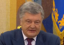 Петр Порошенко. Кадр трансляции