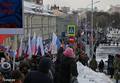 Марш в третью годовщину убийства Бориса Немцова. Москва, 25.02.2018. Фото Дмитрия Борко для "Граней"