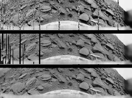 Обработка панорамы, переданной "Венерой-9". Фото с сайта Space.com